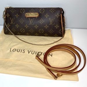 Louis Vuitton Eva Clutch Monogram Shoulder/Baguette Bag